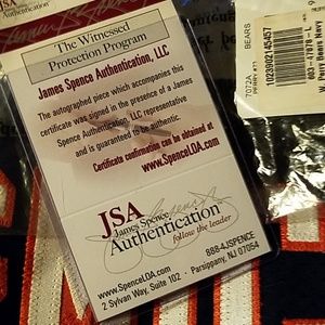 Chicago Bear, autographed. Certifyed, jersey